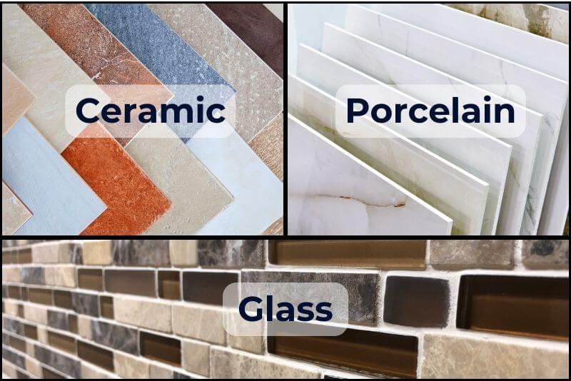 Are tiles waterproof? Comparison of ceramic, porcelain, and glass tiles for water resistance.